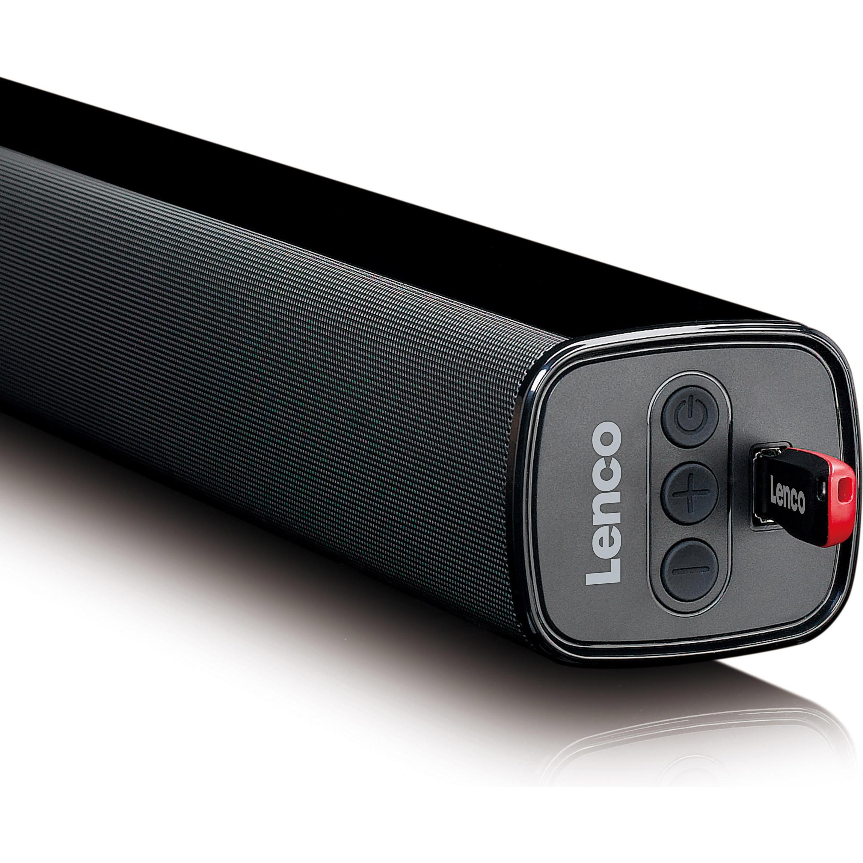 Thumbnail - Lenco SB-080 (20 W, 2.1 Kanal), Soundbar, Schwarz