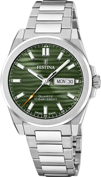 Produktbild Festina Grüne Herrenuhr Aus Der Schweiz (39.80 mm)