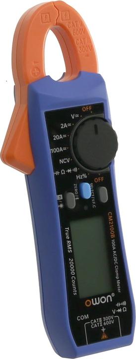 Owon Stromzange CM2100B, Bluetooth, 100 A AC/ DC, True RMS (CAT II 600V, CAT III 300V)