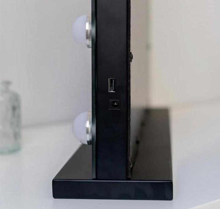 Actual product image TOP XL make-up mirror black (58 x 46 x 12 cm)
