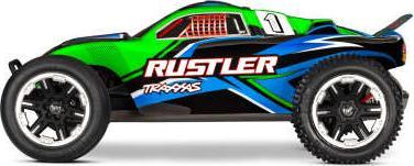 Immagine prodotto Traxxas S.TRUCK RUSTLER HD 1:10 2WD EP RTR VERDE con caricabatterie e batteria USB-C (RTR pronto all'uso)