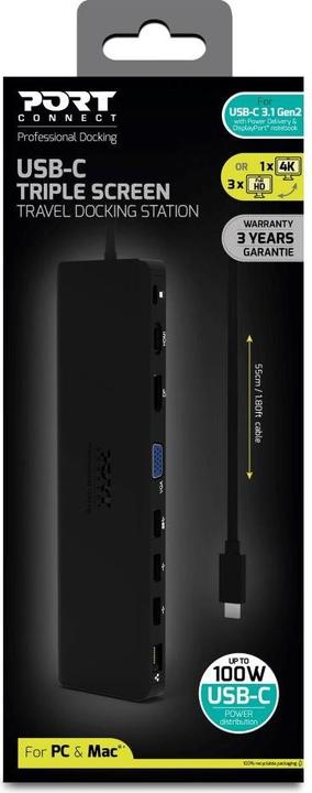Produktbild Port Designs Stacja dokująca 901906-W (USB-C, 12 Ports)