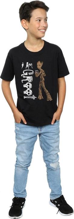 Image du produit - T-shirt AVENGERS INFINITY WAR AM TEENAGE GROOT - Garçon (140, 146)