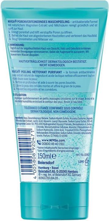Image du produit NIVEA Porenverfeinerndes Waschpeeling (Exfoliant nettoyant, 150 ml)