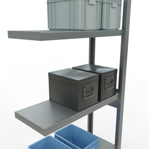 Actual product image Schulte Lagertechnik MULTIplus250 boltless add-on bay system with length bolts