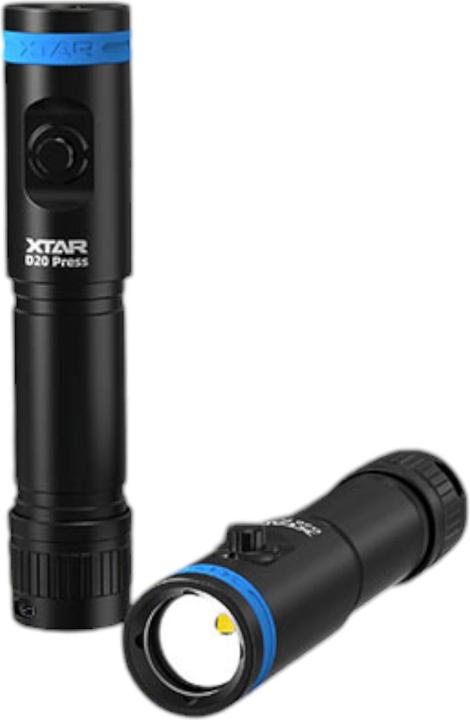 Actual product image Xtar D20 mini Taschenlampe 1200lm IPX8 (12 cm, 1200 lm)