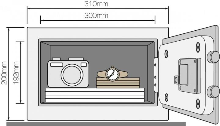 Image du produit Yale YE YSV200DB2 (8.60 l)