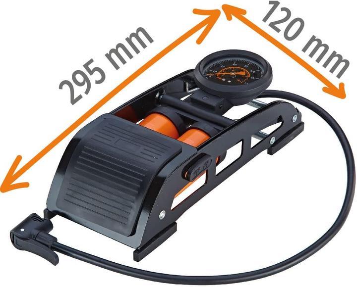 Actual product image Prophete 6211 Foot pump Air pump, black