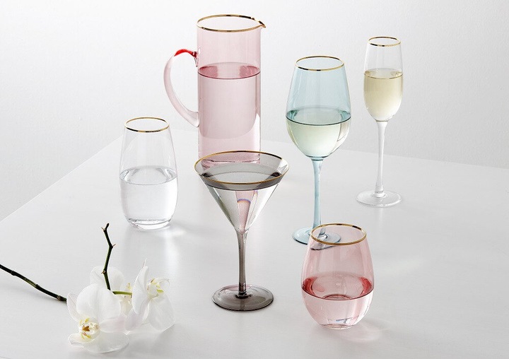 Image du produit Ladelle Flûtes à champagne faites main Chloe Peach (lot de 4) (4 Verres, Flûtes à champagne)