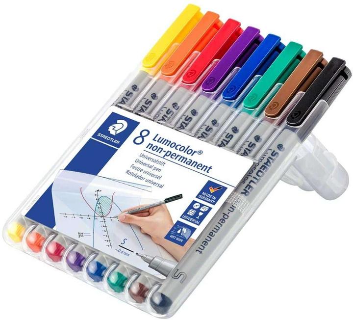 Produktbild Staedtler Lumocolor (Mehrfarbig, 0.40 mm, 8 x)