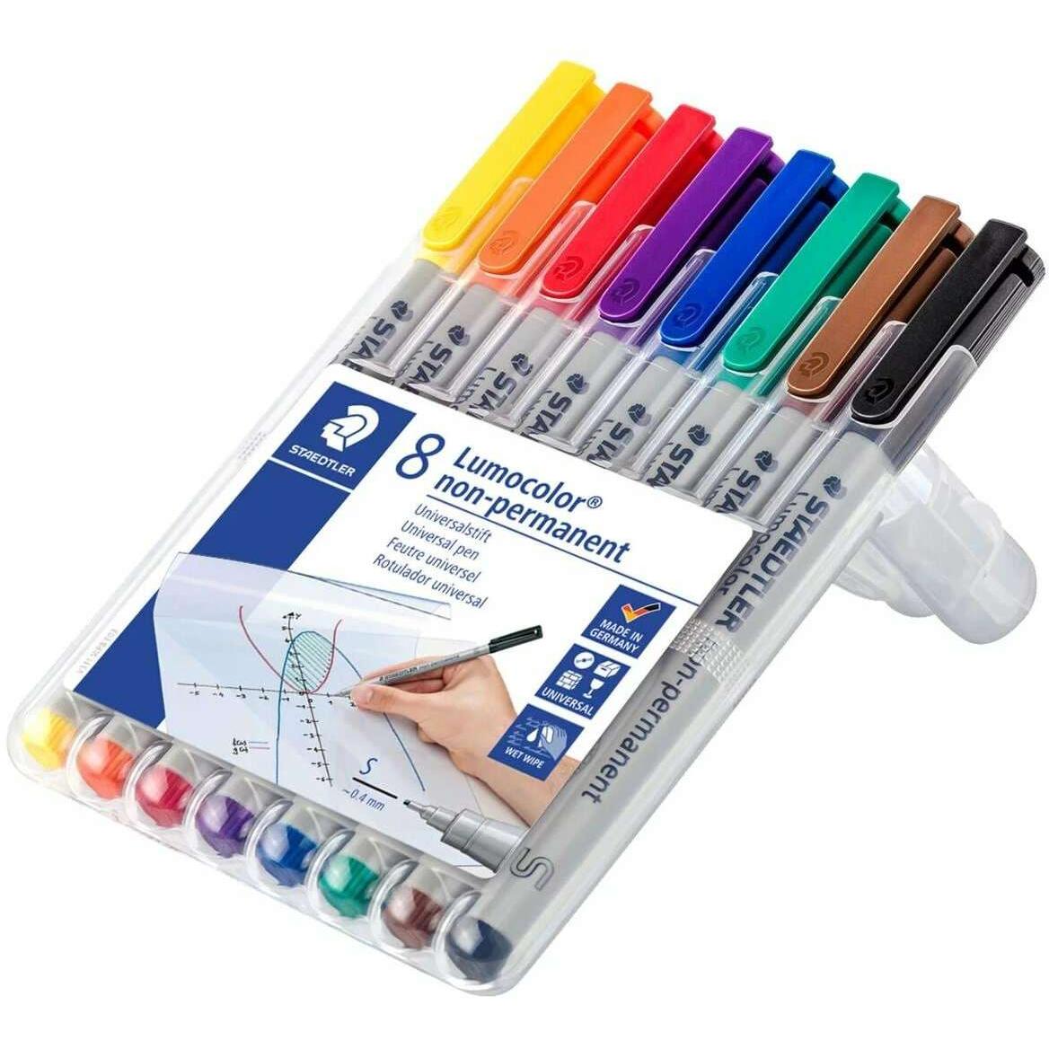 Staedtler, Marker, Lumocolor (Mehrfarbig, 0.40 mm, 8 x)