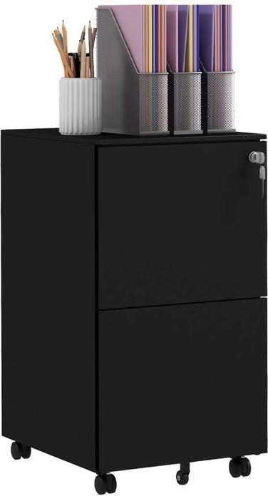 Immagine prodotto Vinsetto Piedistallo mobile con 2 cassetti con serratura