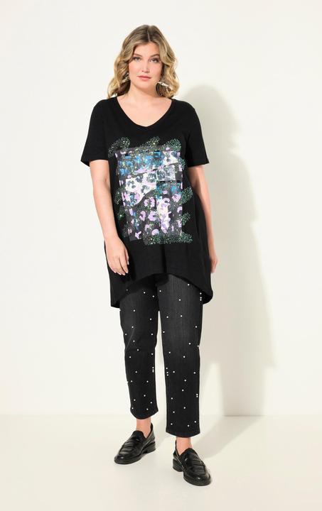 Produktbild Miamoda T-Shirt, A-Linie, Leo-Motiv, Halbarm (46)