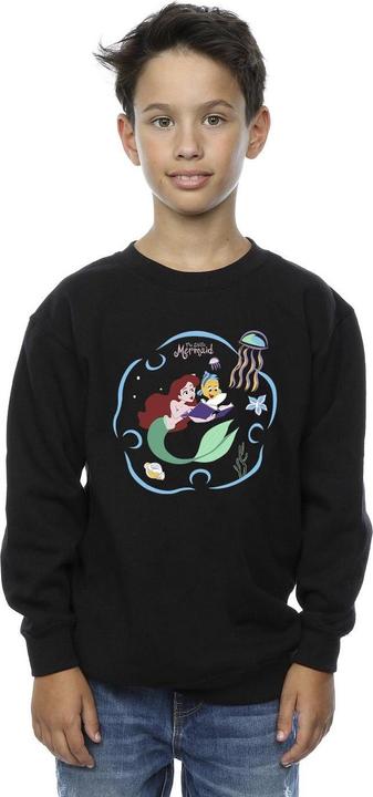 Actual product image Disney Boys The Little Mermaid Reading A Book Sweatshirt (116)