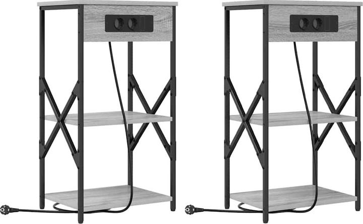 Actual product image vidaXL Bedside table (41 x 31 x 76 cm)