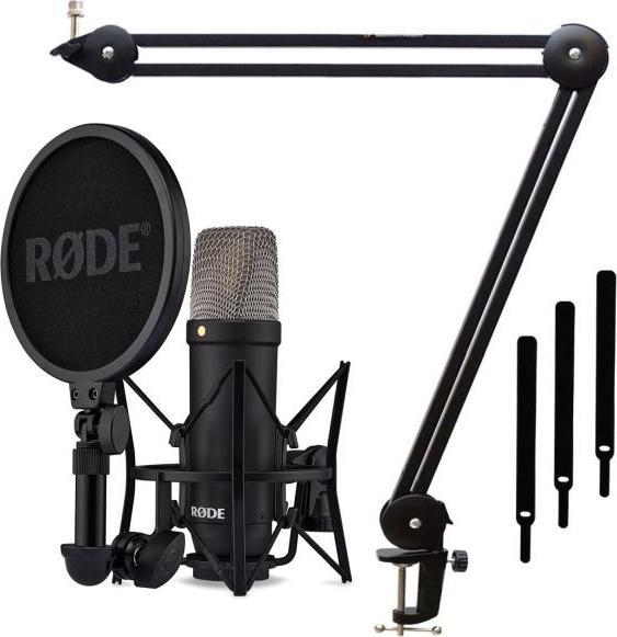 Actual product image RØDE NT1 Signature Black microphone with articulated boom
