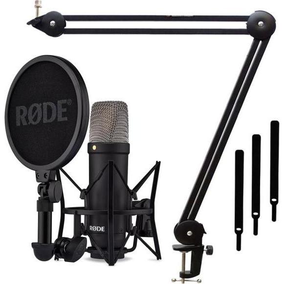 RØDE NT1 Signature Black Mikrofon mit Gelenkarm, Mikrofon