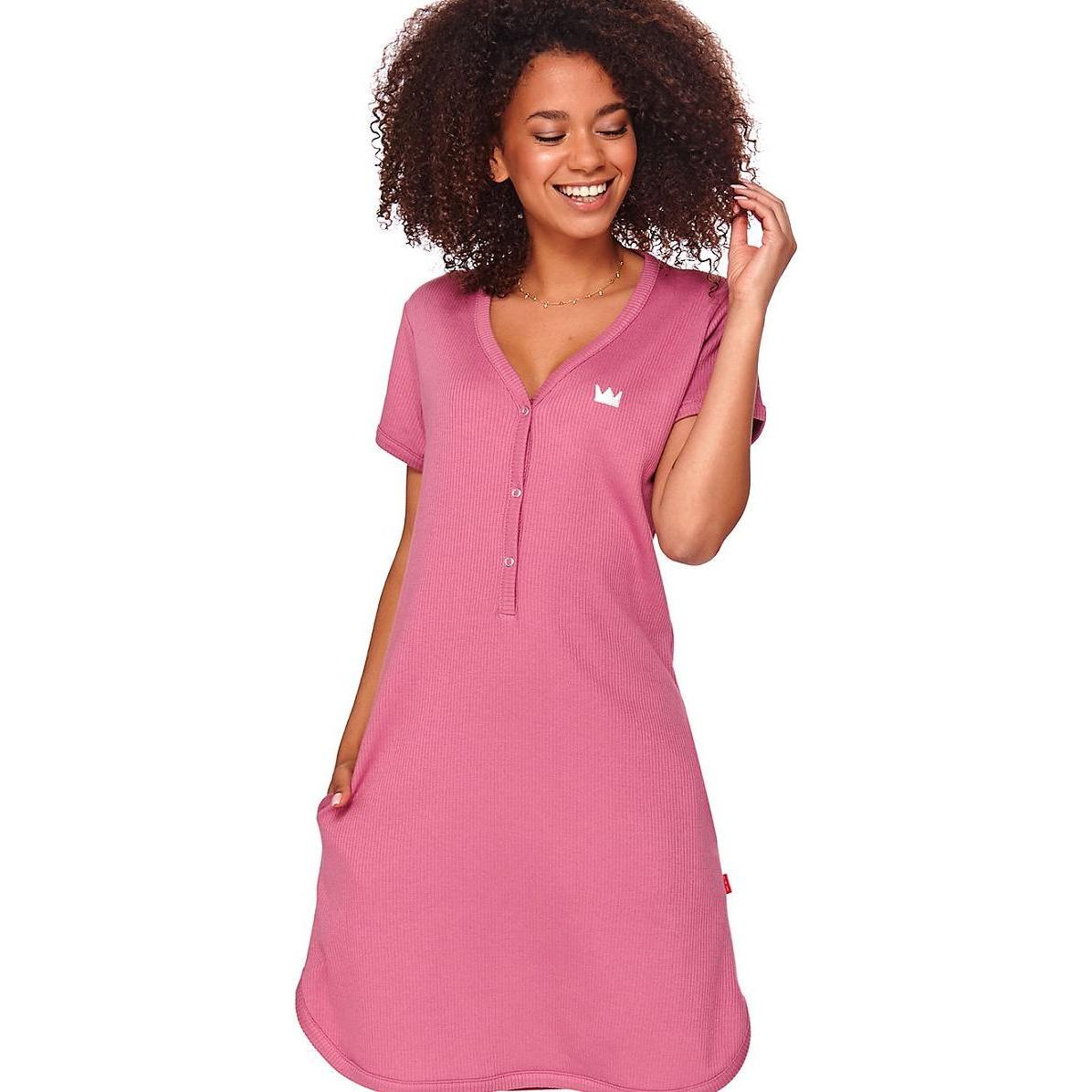 Doctor Nap, Damen, Pyjama, Nachthemd, Rosa, (L)