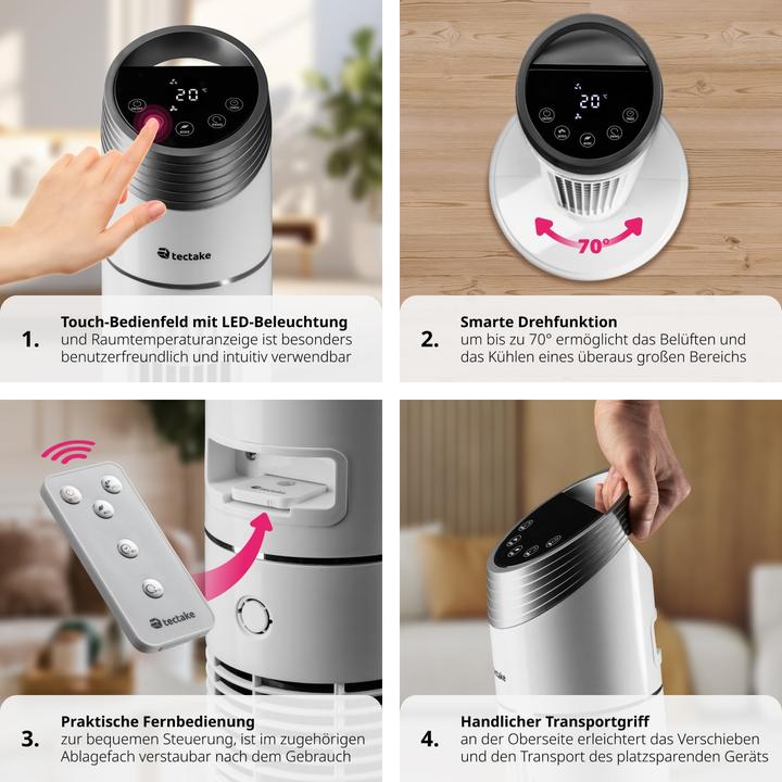 Produktbild tectake Turmventilator (50 dB)