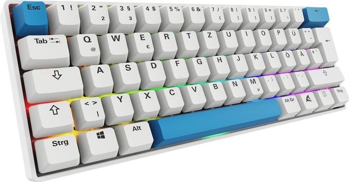 Actual product image Sharkoon SGK50 S4 Gen2 PBT wh Gateron GPRO yellow DE (DE, Cable)