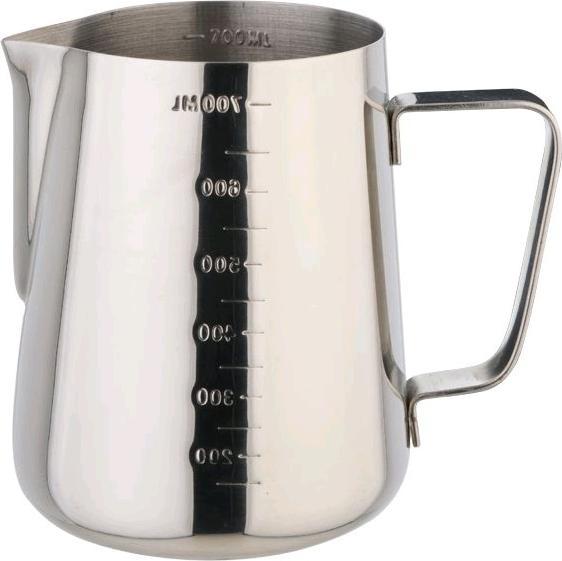 Eva- Kochen und Haushalt Eva milk jug stainless steel 18 10 with scale 720 ml (0.72 l)