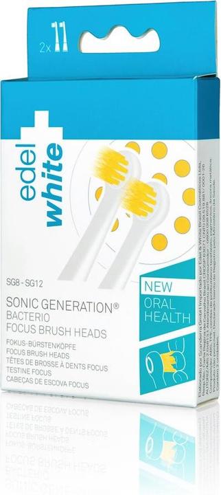 Produktbild Edel + White Focus Brush Head Sonic Ersatzbürstenköpfe (2 x)
