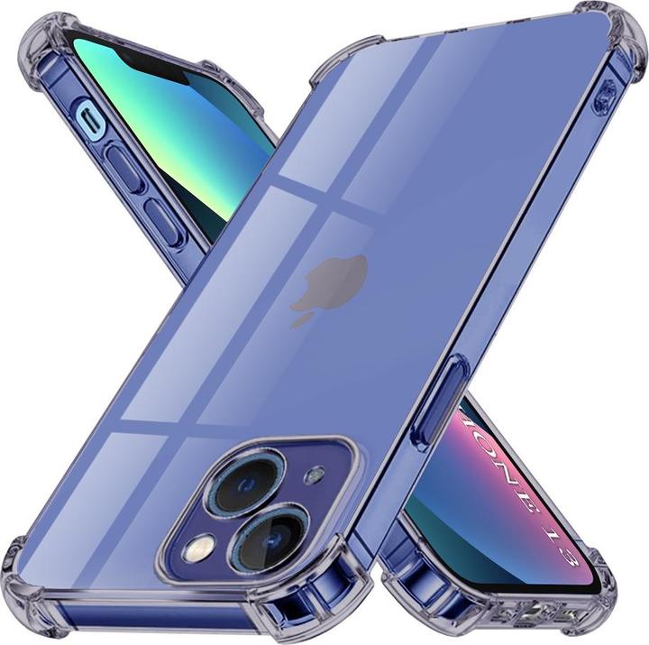 Produktbild Techsuit - Shockproof Clear Silicone - iPhone 13 - Smoke Black (Apple iPhone 13)