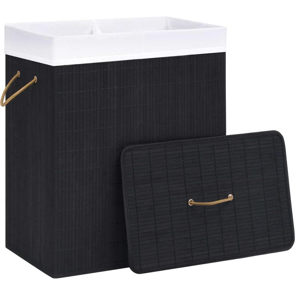 Vidaxl Schwarz Wäschekorb, Wäschekorb (100 L)