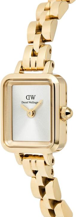 Actual product image Daniel Wellington - Quadro Mini 15.4x18.2 Arch 3-Link White Sunray Gold DW00100850 (Analogue wristwatch)