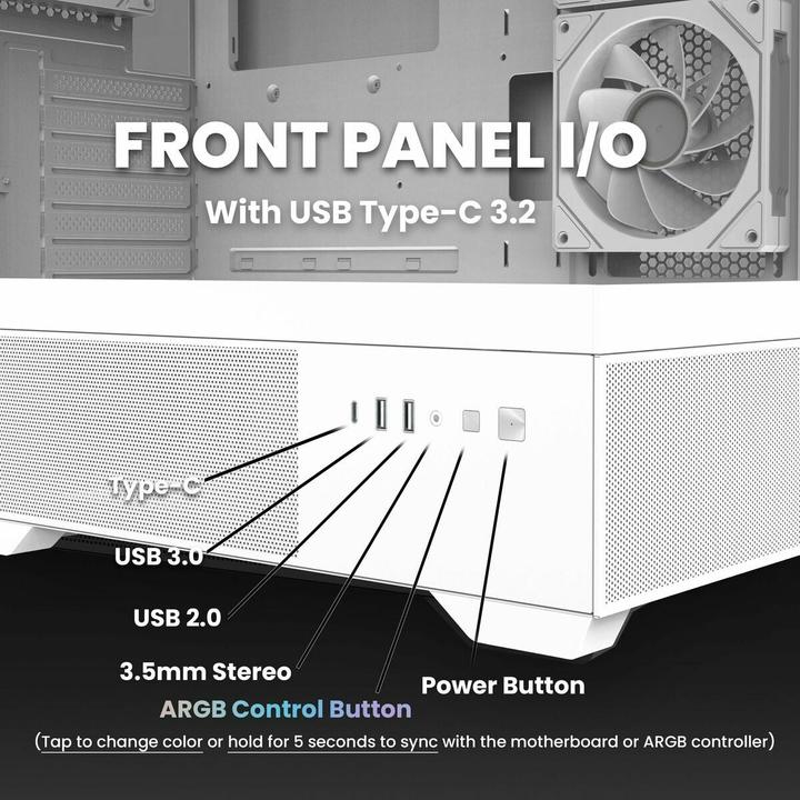 Actual product image Zalman Chronix White (ATX, mATX, Mini-ITX)