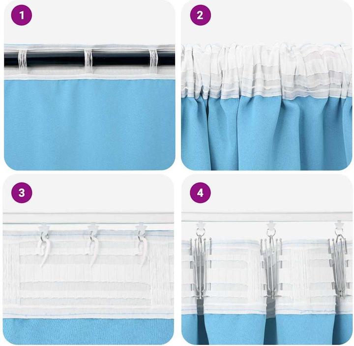 Actual product image vidaXL Light-shielding curtains (225 x 140 cm)