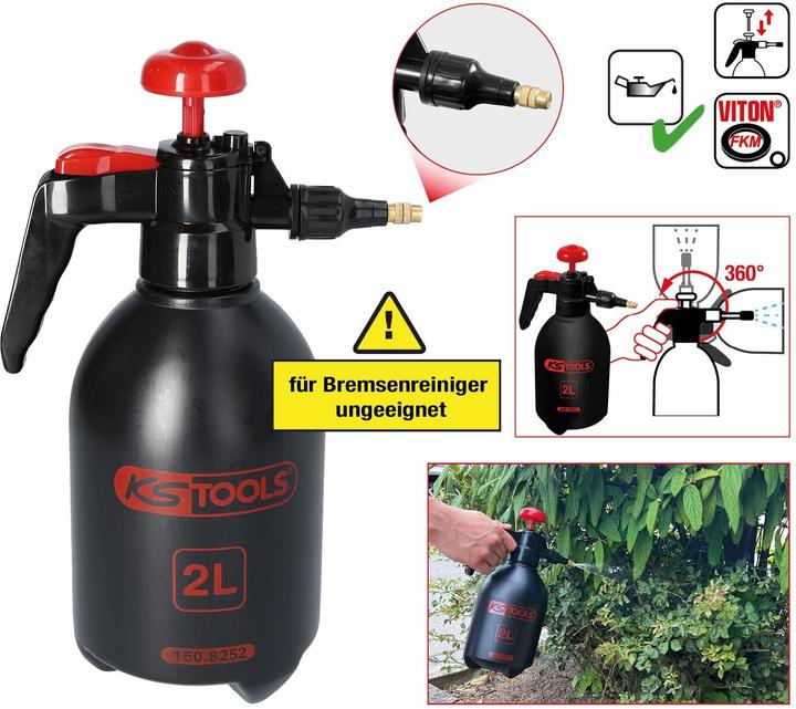 Actual product image KS Tools Pressure pump sprayer. 2 l (2 l)