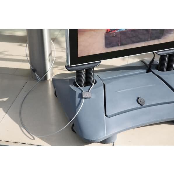 Update Displays, Prospektständer, Kabel-Schloss mit Schlaufe und Zahlencode 2100mm