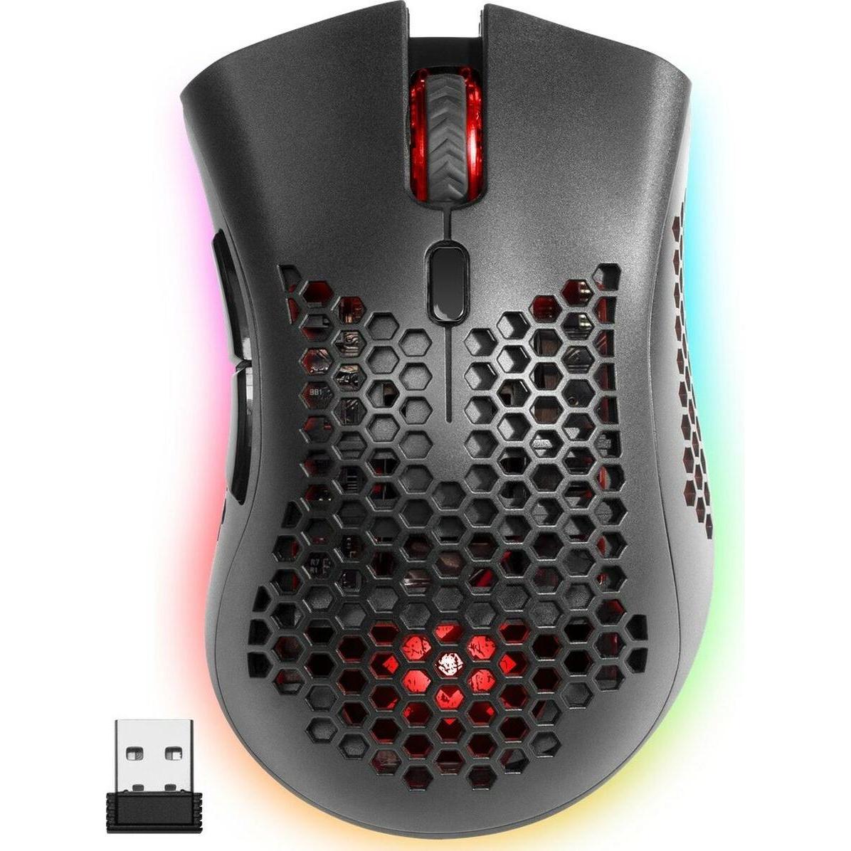 Defender Nero Warlock Gm-709L (52709) (Senza Fili), Mouse,