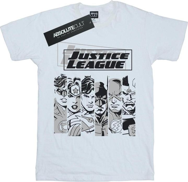 Immagine prodotto Justice League Stripes Maglietta Ragazze (140, 146)