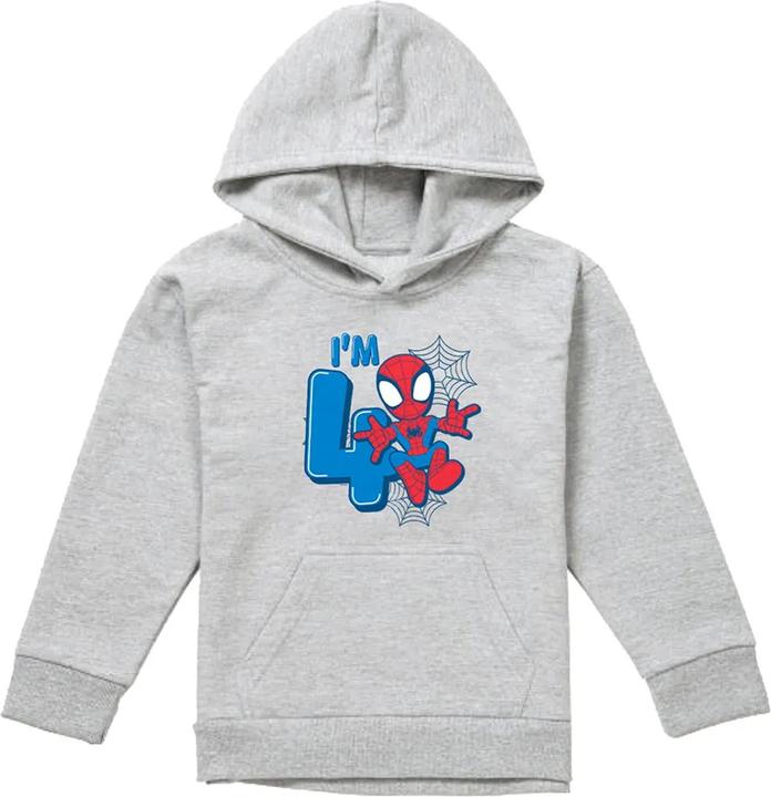 Spiderman Kapuzenpullover Zum Überziehen meliert Geburtstag