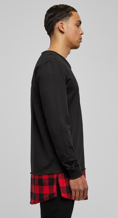 Actual product image Urban Classics Long Flanell Bottom Open Edge Crewneck (L)
