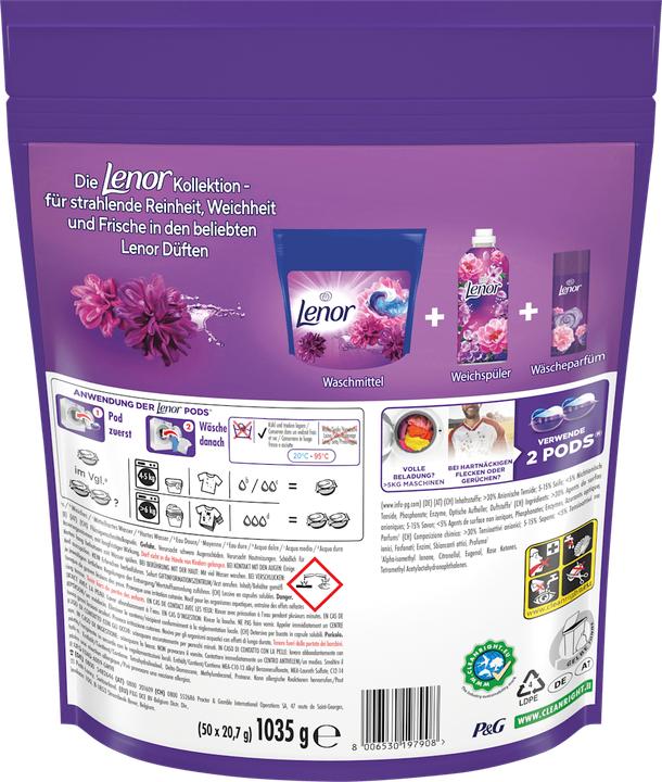 Image du produit Lenor All-in-1 Pods Blütentraum Waschmittel 100 WL (100 Cycles de lavage)