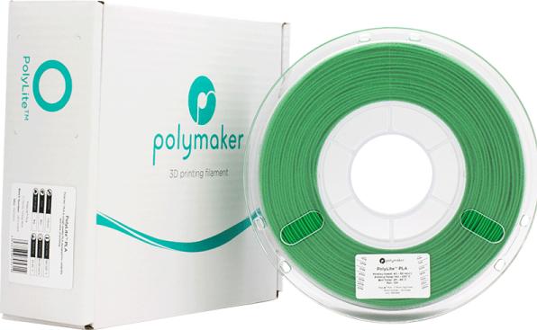 Produktbild Polymaker PolyLite PLA - Green - 1.75mm (PLA, 1.75 mm, 1000 g, Grün)
