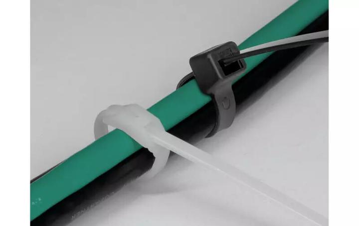 Produktbild Delock Kabelbinder mit flachem Kopf L 280 x B 4,6 mm 100 Stück (Kunststoffkabelbinder, 280 mm, 100 Stk.)