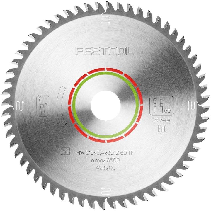 Produktbild Festool Kreissägeblatt HW 210x2,4x30 TF60