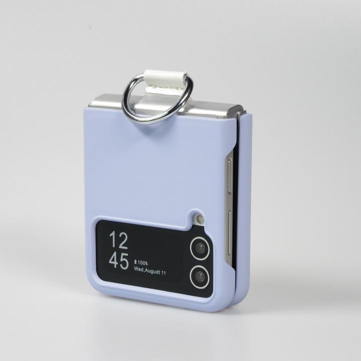 Produktbild PhoneLook Hülle Plastik mit Haltering Hellblau (Samsung Galaxy Z Flip4)