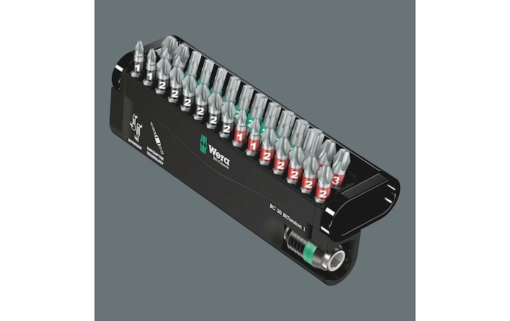 Actual product image Wera Bit-Check 30 BiTorsion 1 (PH1, PH2, PH3, PZ1, PZ2, PZ3, T10, T15, T20, T25, T30, T40)