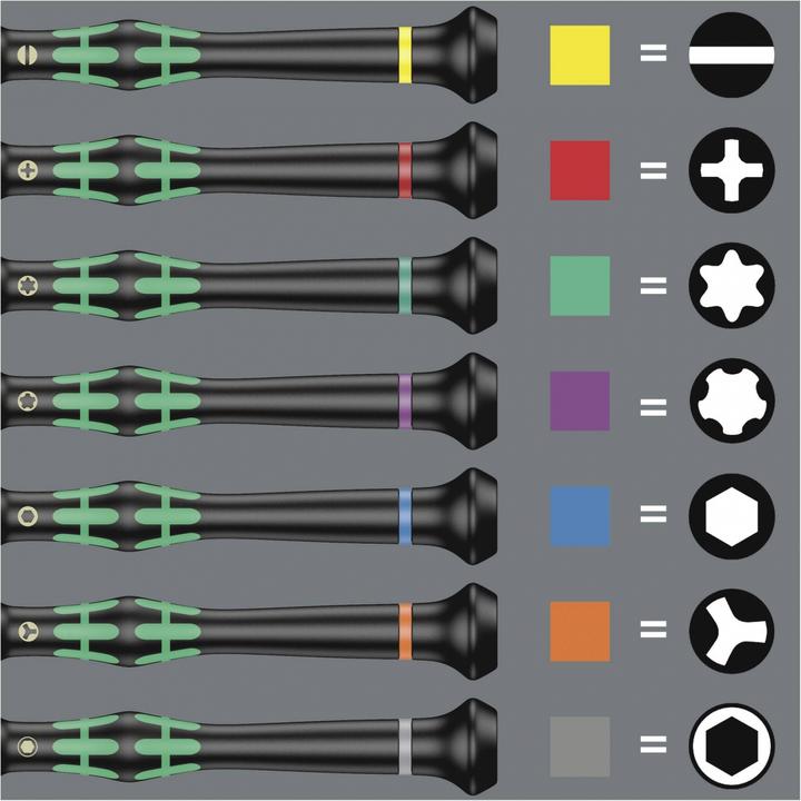 Produktbild Wera 2035/6 B Rack (Phillipps-Kreuzschlitz (PH), Schlitzschrauben)