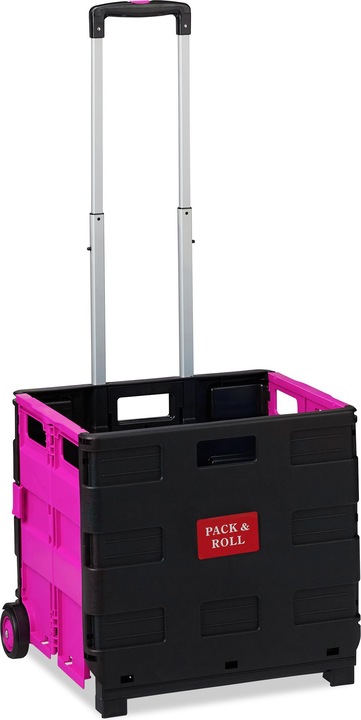 Immagine prodotto Relaxdays Carrello Portaspesa Pieghevole,Manico Telescopico