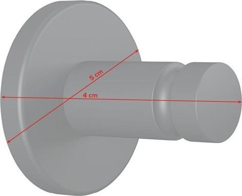 Produktbild tesa MOON BLACK Handtuchhaken inkl. Klebelösung ohne Bohren