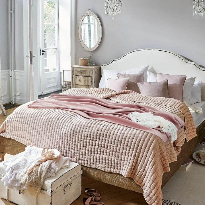 Immagine prodotto Loberon Plaid Herepian rosa (170 x 130 cm)