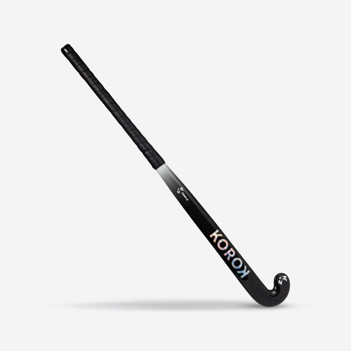 Produktbild Korok Feldhockeyschläger Damen/Herren Fortgeschrittene LowBow 60 % Carbon FH560 schwarz/grau (92.71 cm, Beidhändig)