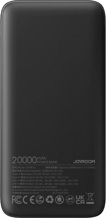 Actual product image Joyroom 22.5W LED Fast Charging Power Bank 20000mAh (20000 mAh, 22.50 W, 74 Wh)