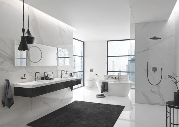 Actual product image Grohe Handbrausehalter RAINSHOWER ni verst rd Ros ha graph gebü